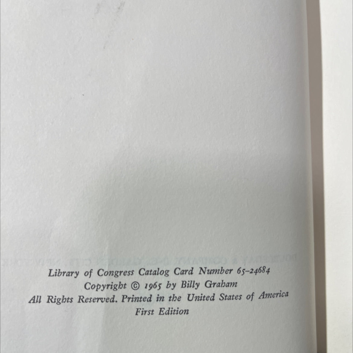 billy graham with god book, by Billy Graham, 1965 Hardcover image 3