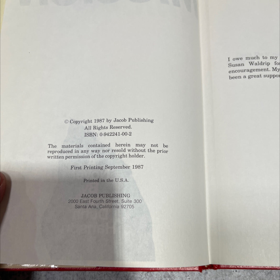 bim mission book, by steve dunn hanson, 1987 Hardcover image 3
