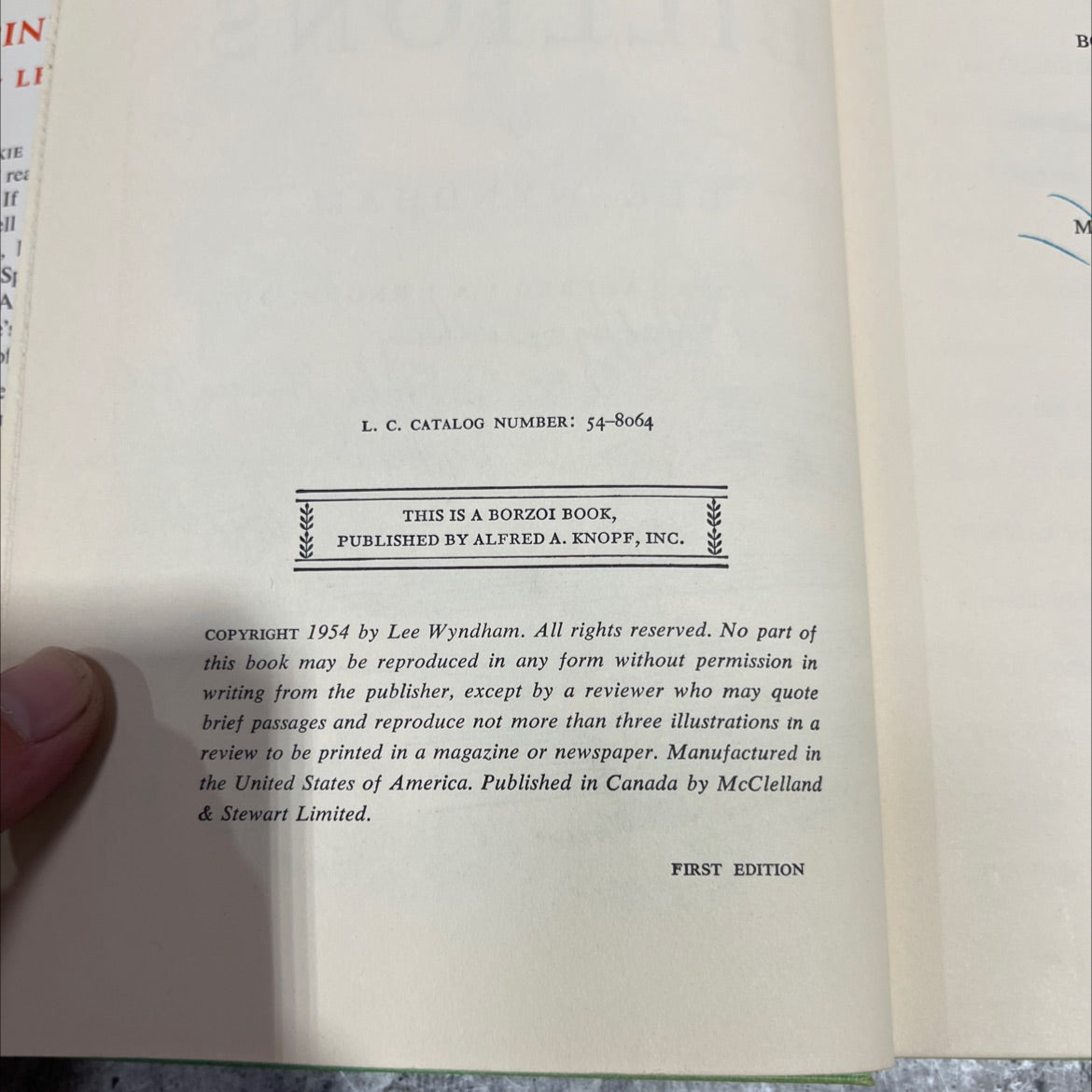 SIGNED binkie's billions book, by lee wyndham, 1954 Hardcover, First Edition, Vintage image 3