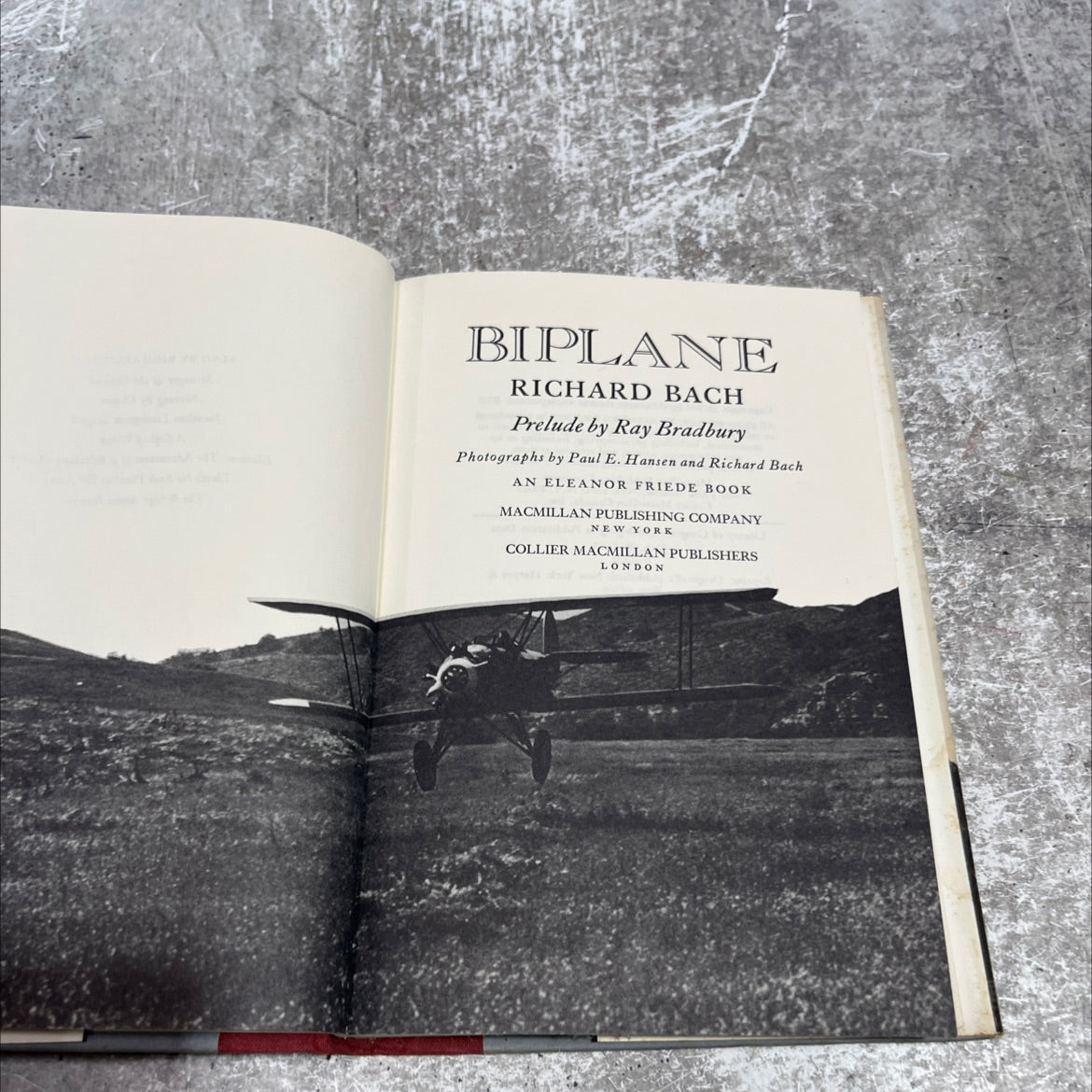 biplane book, by richard bach, 1983 Hardcover image 2