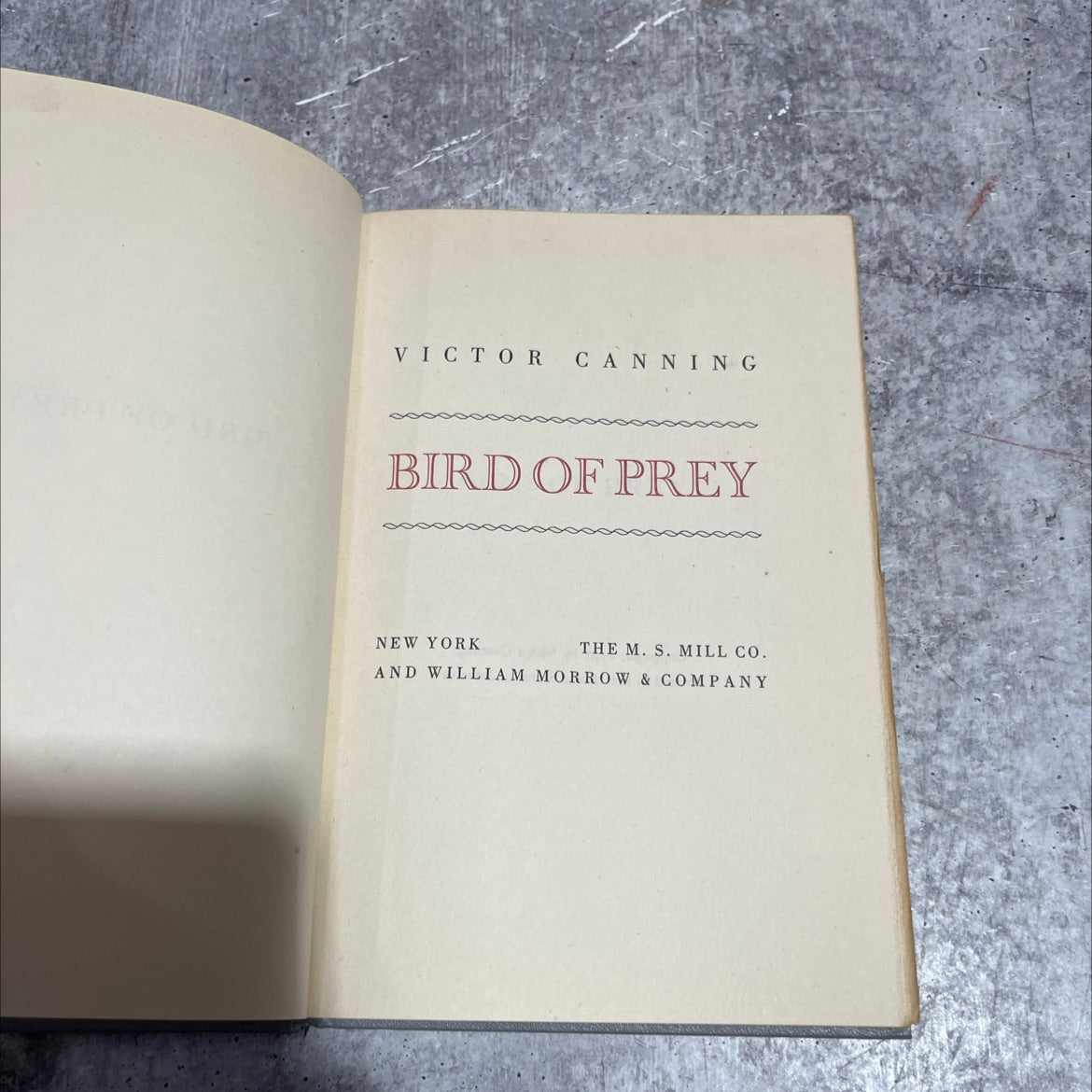 bird of prey book, by Victor Canning, 1950 Hardcover image 2
