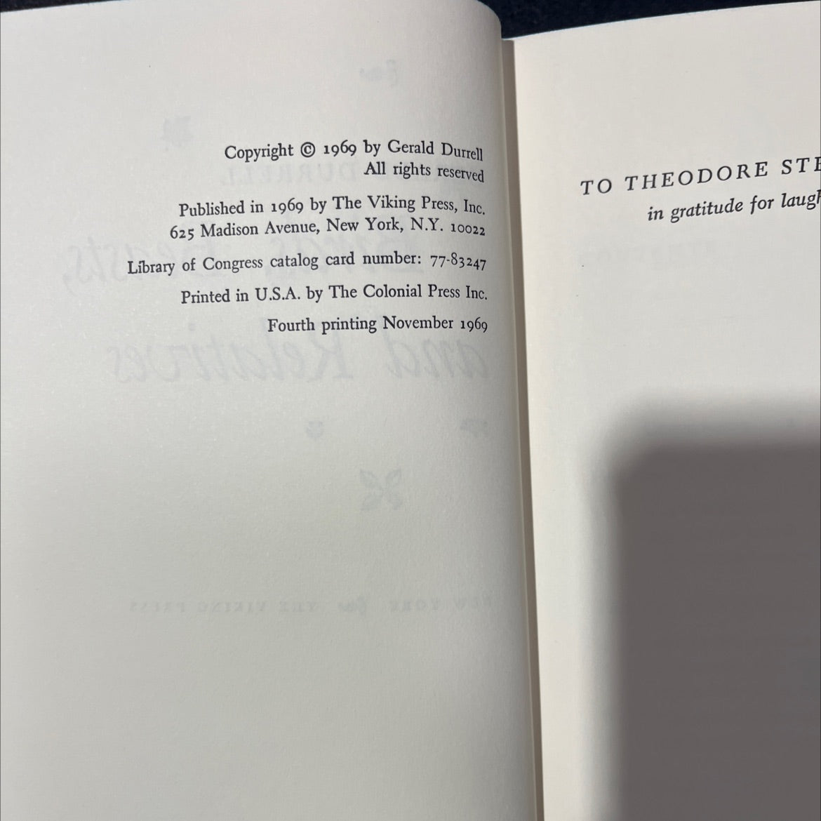 birds, beasts, and relatives book, by Gerald Durrell, 1969 Hardcover image 3