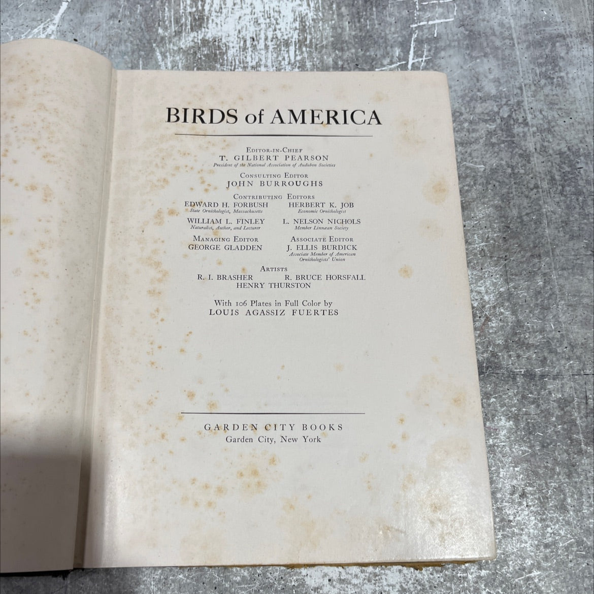 birds of america book, by t. gilbert pearson, 1936 Hardcover image 2