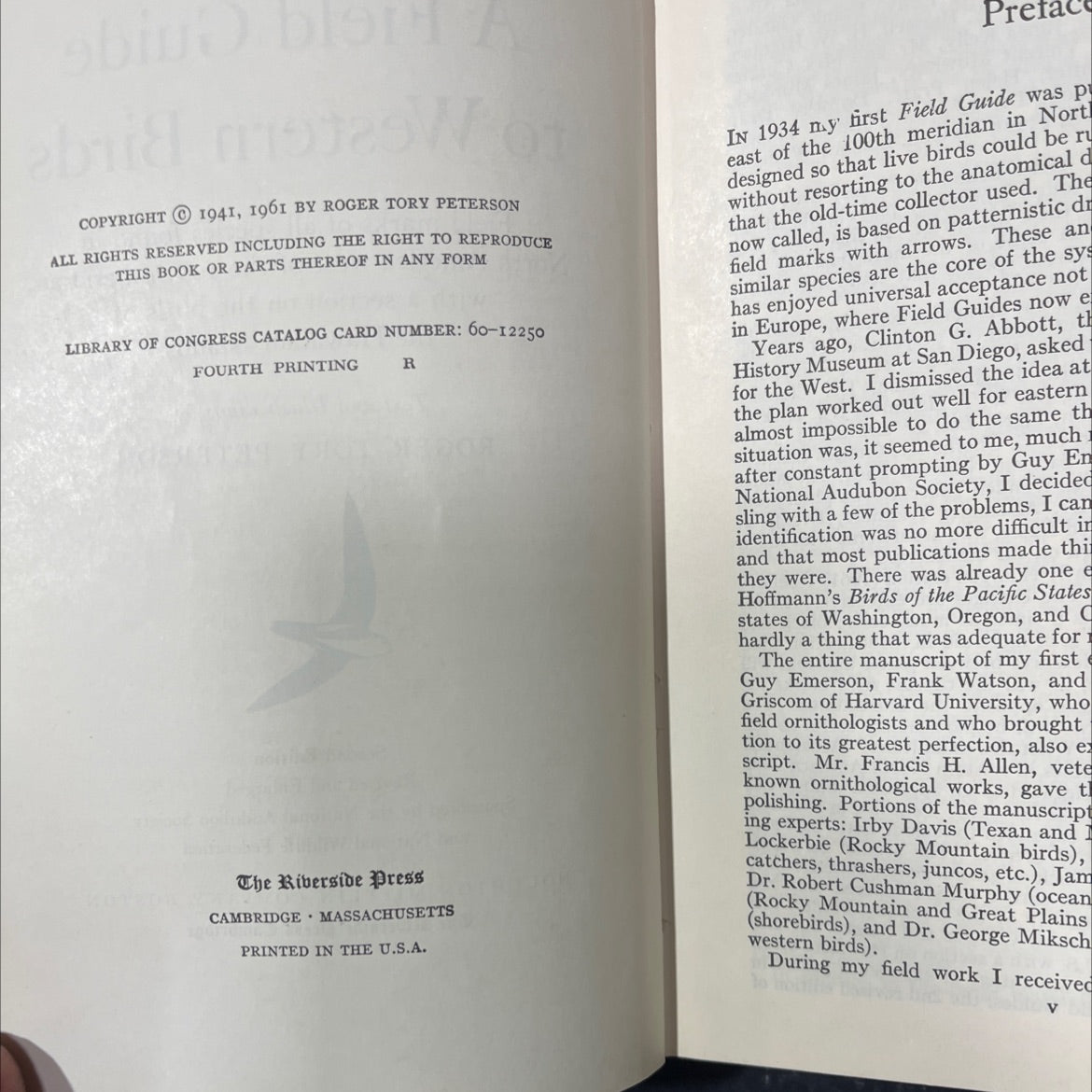 birds book, by roger tory peterson, 1961 Hardcover image 3