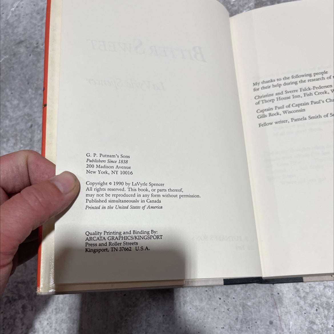 bitter sweet book, by LaVyrle Spencer, 1990 Hardcover image 3