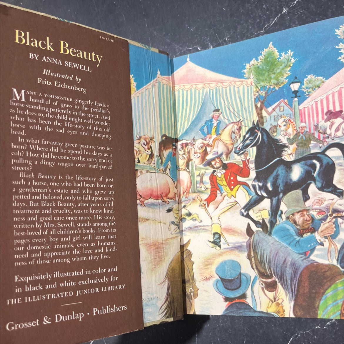 black beauty the autobiography of a horse book, by anna sewell, 1945 Hardcover image 4