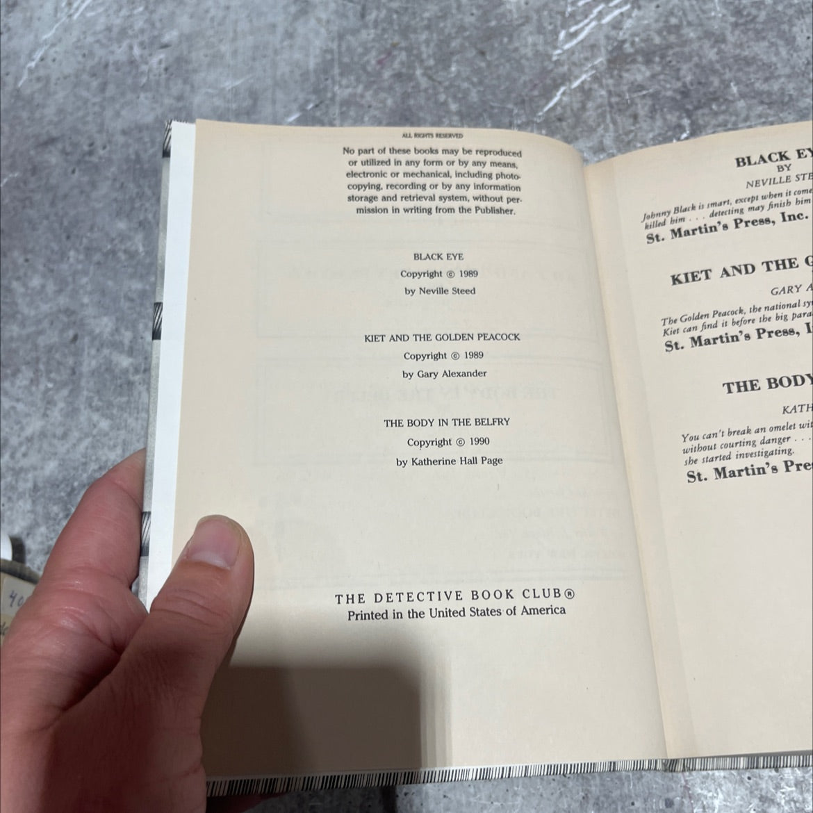 black eye book, by neville steed, 1989 Hardcover image 3