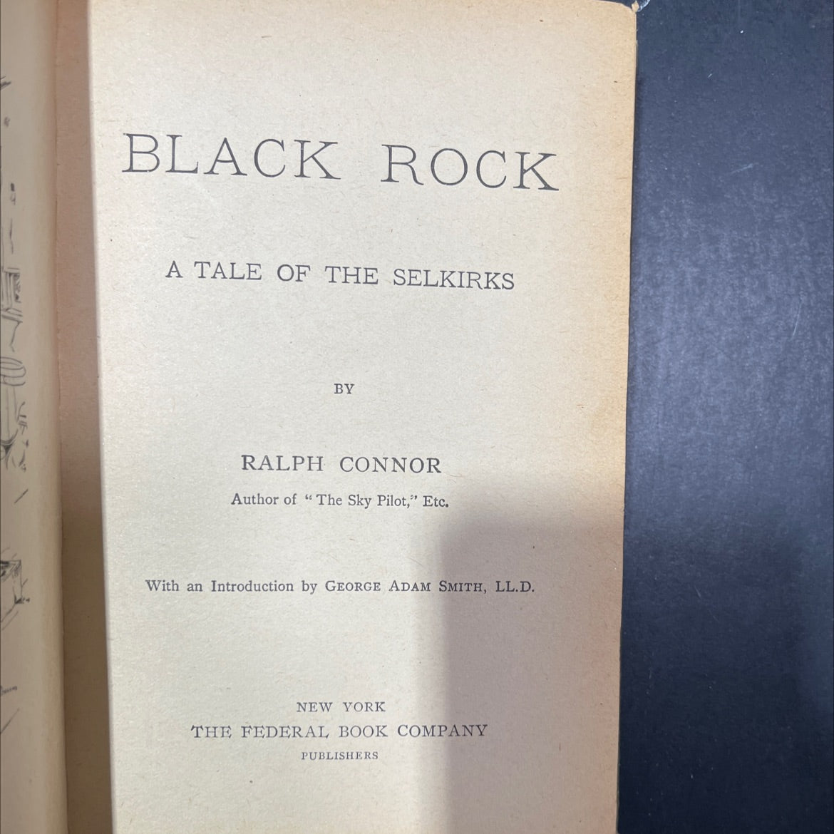 black rock a tale of the selkirks book, by ralph connor, unknown Hardcover image 2