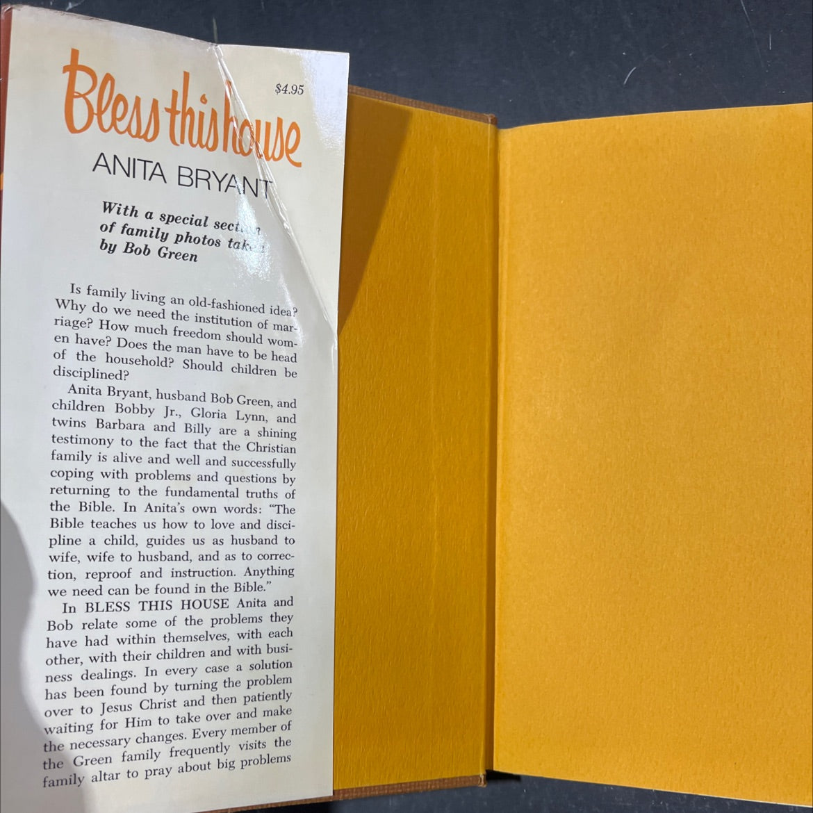 bless this house book, by anita bryant, 1972 Hardcover image 4