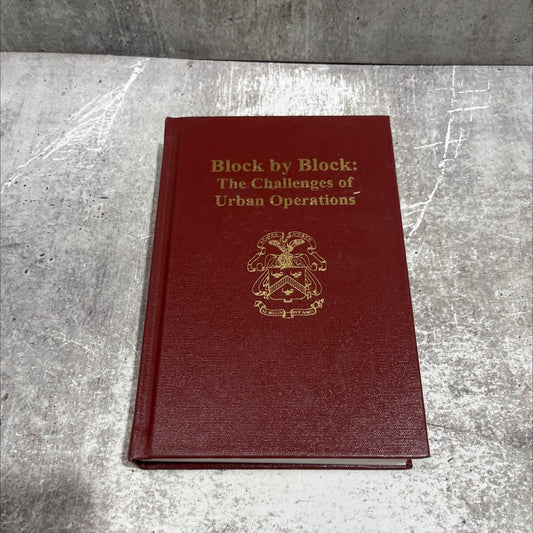 block by block: the challenges of urban operations book, by william g. robertson, 2003 Hardcover image 1