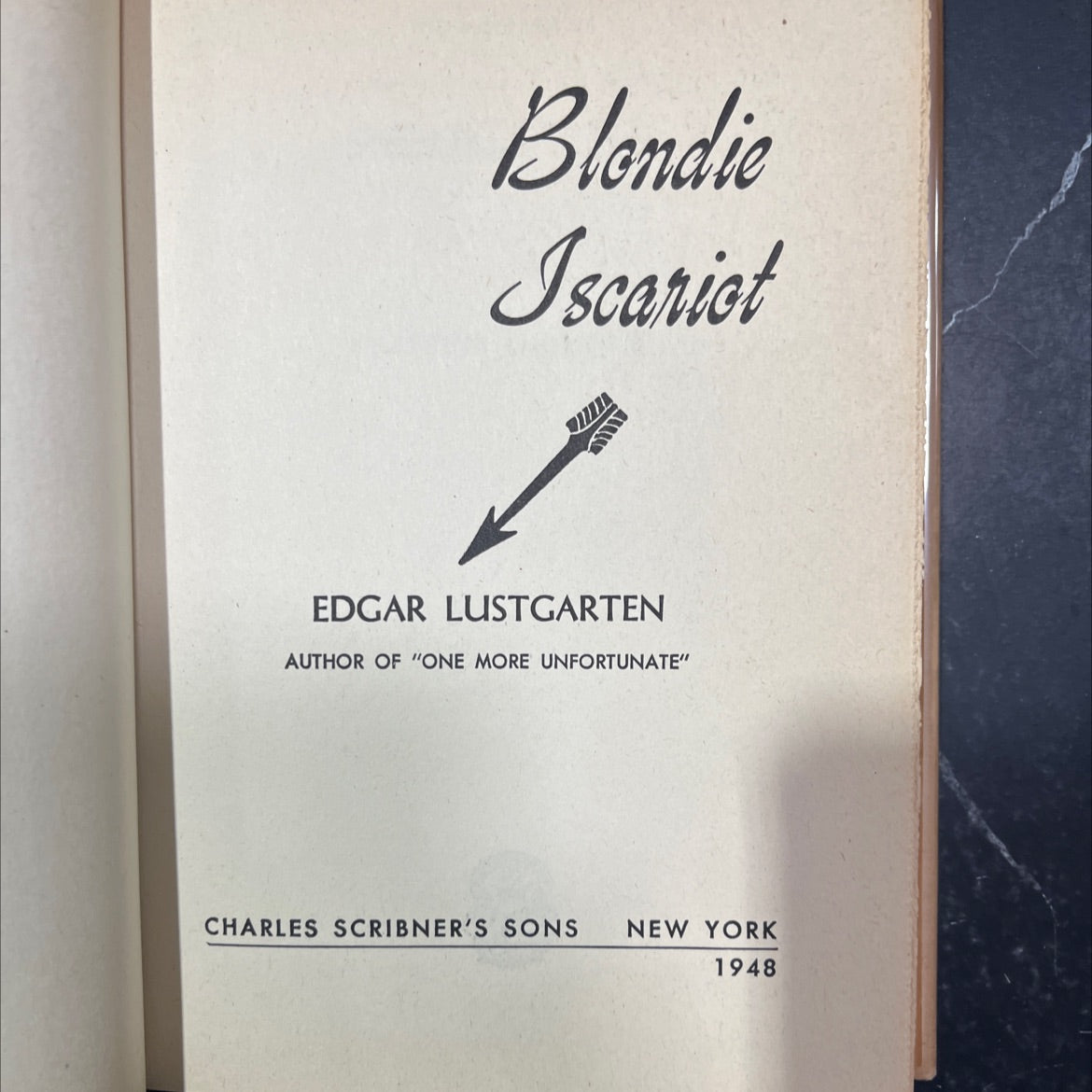 blondie iscariot book, by edgar lustgarten, 1948 Hardcover image 2