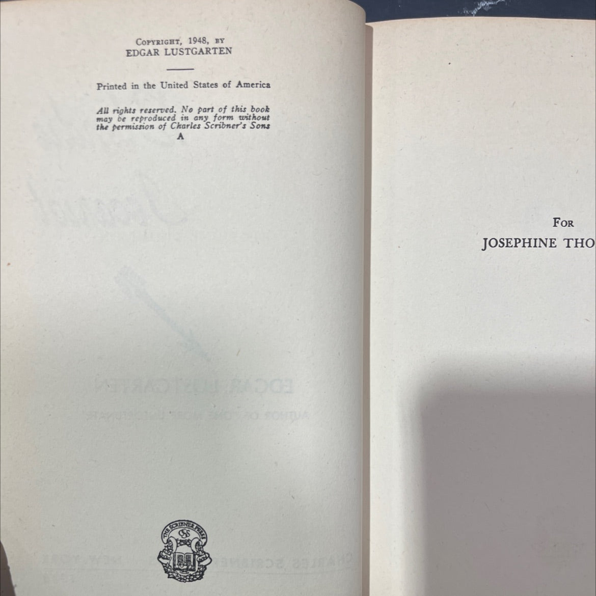 blondie iscariot book, by edgar lustgarten, 1948 Hardcover image 3