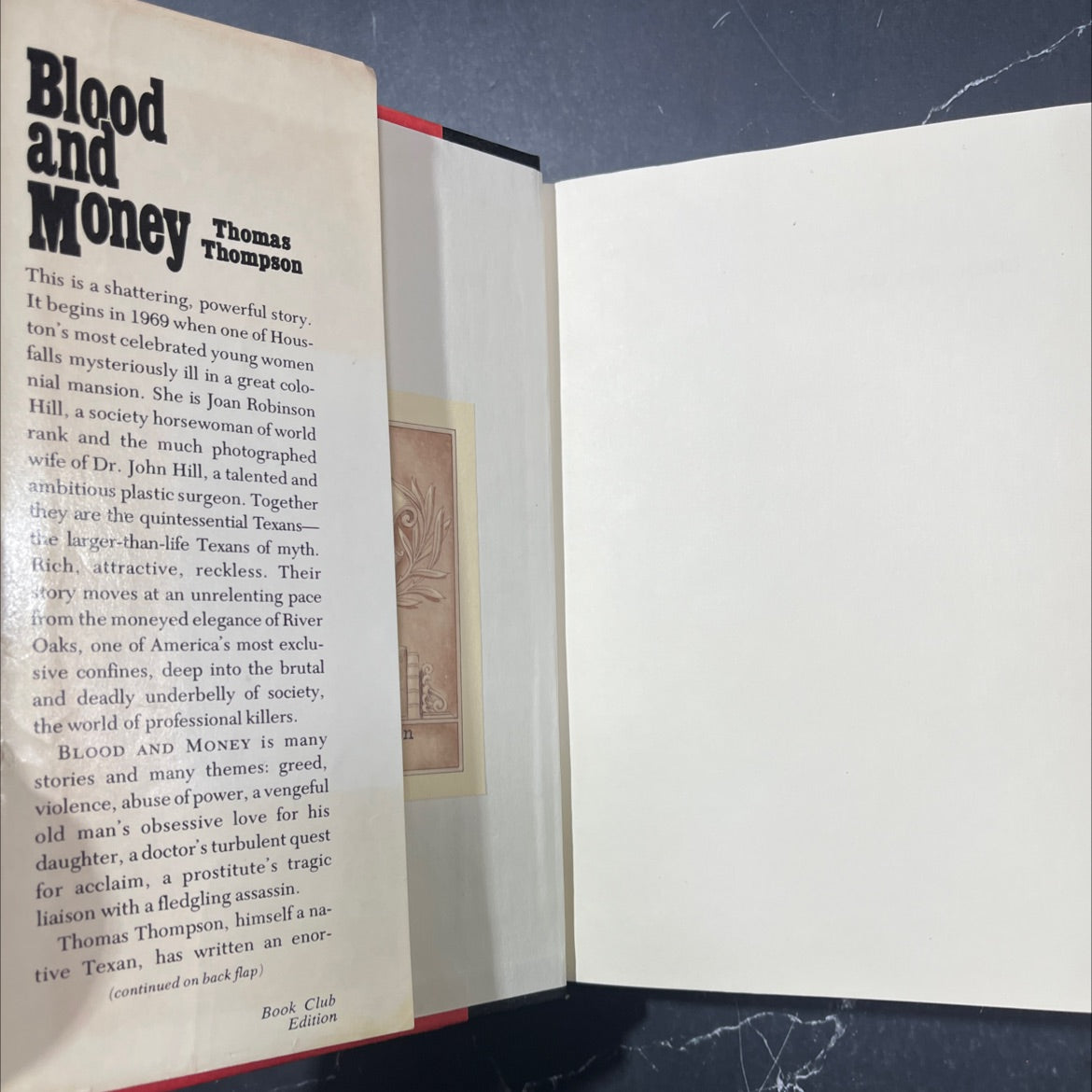 blood and money book, by thomas thompson, 1976 Hardcover image 4