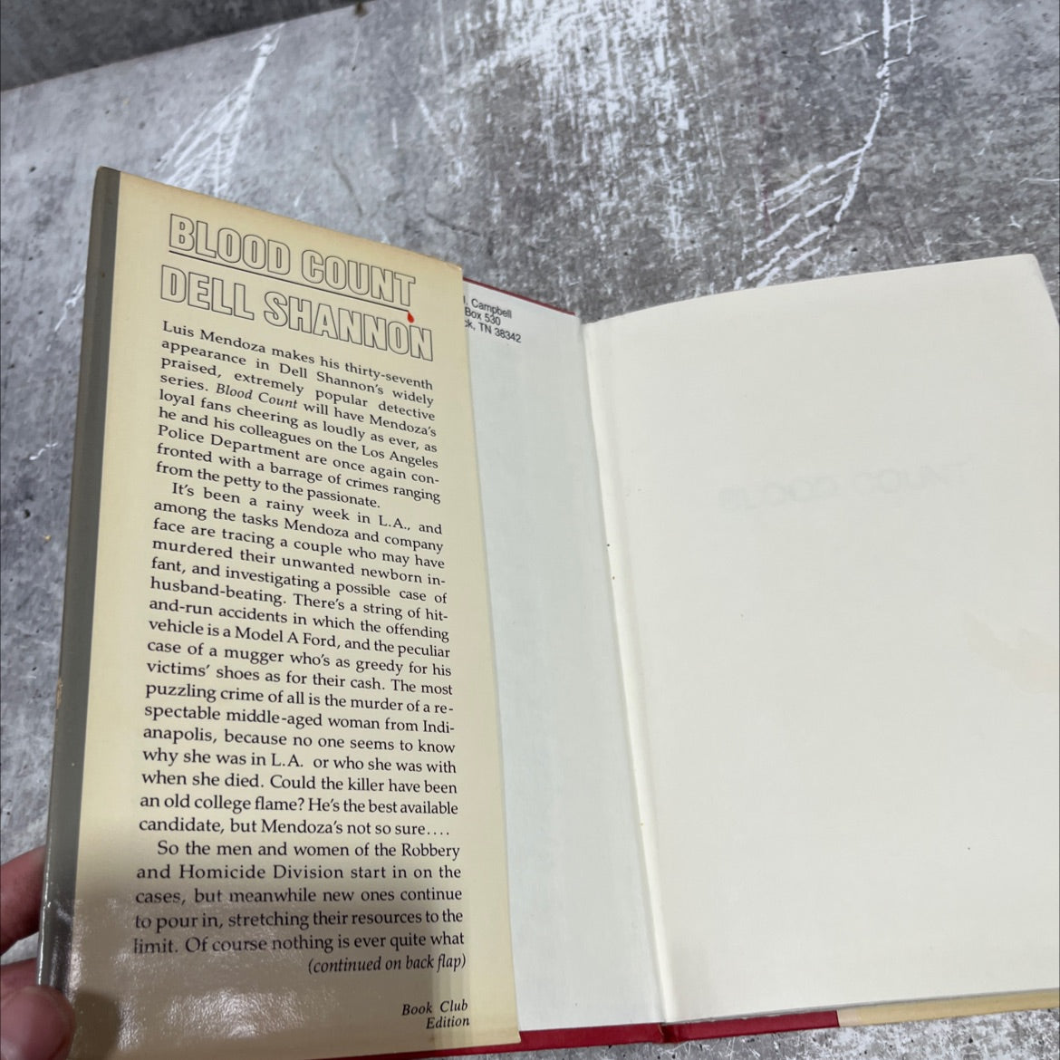 blood count book, by Elizabeth Linington, 1986 Hardcover image 4