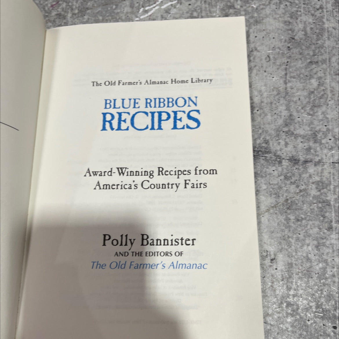 blue ribbon recipes: award-winning recipes from america's country fairs book, by Polly Bannister, 1997 Paperback image 2