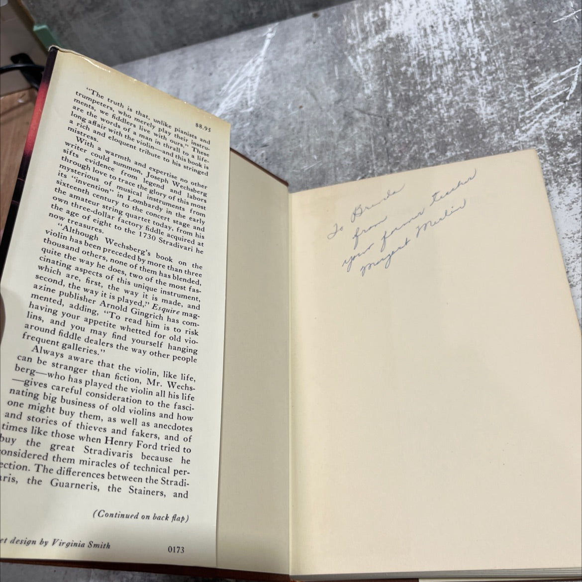 bluebird in life around the story of the violin book, by joseph wechsberg, 1973 Hardcover image 4