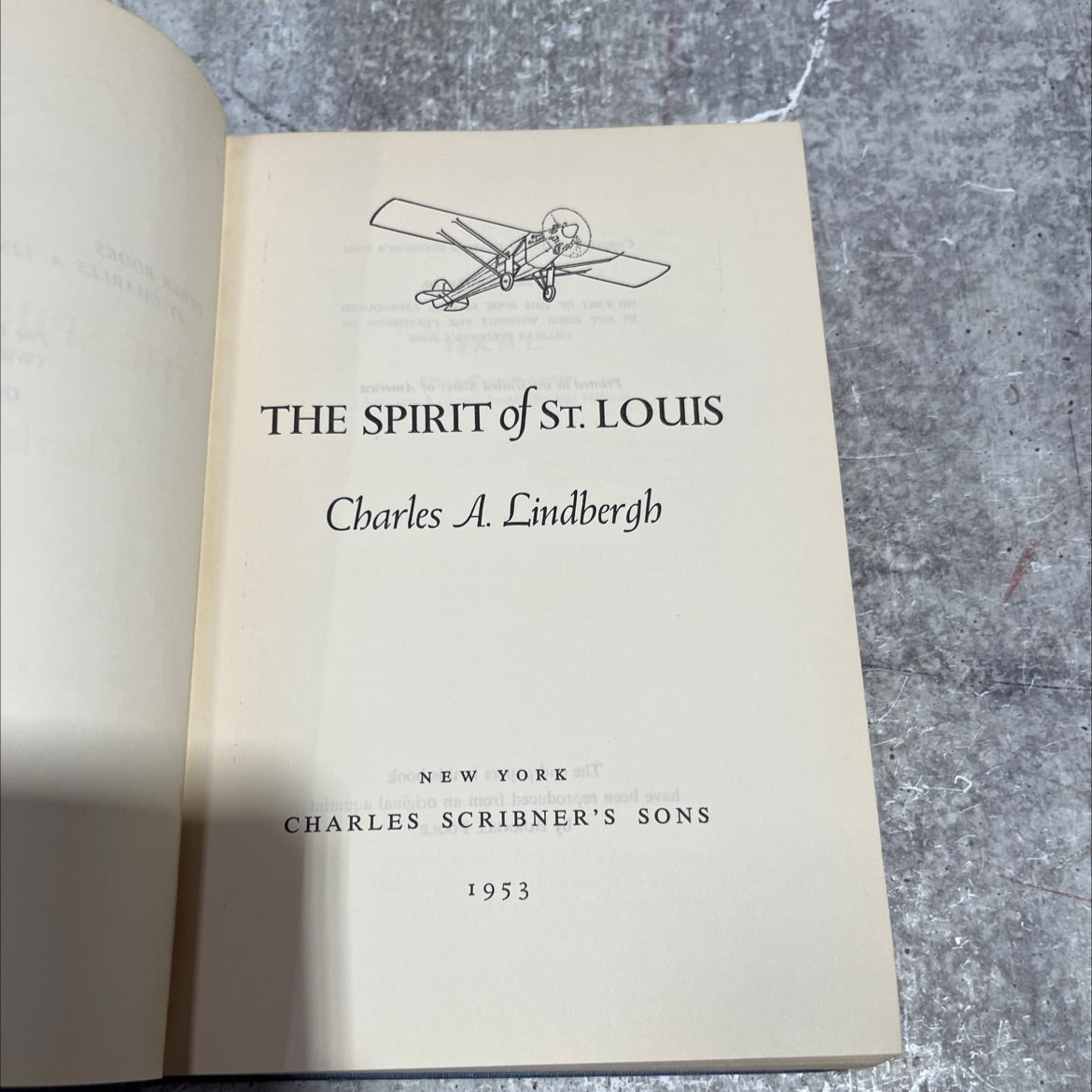 bohem to b the spirit of st. louis book, by charles a. lindbergh, 1953 Hardcover image 2