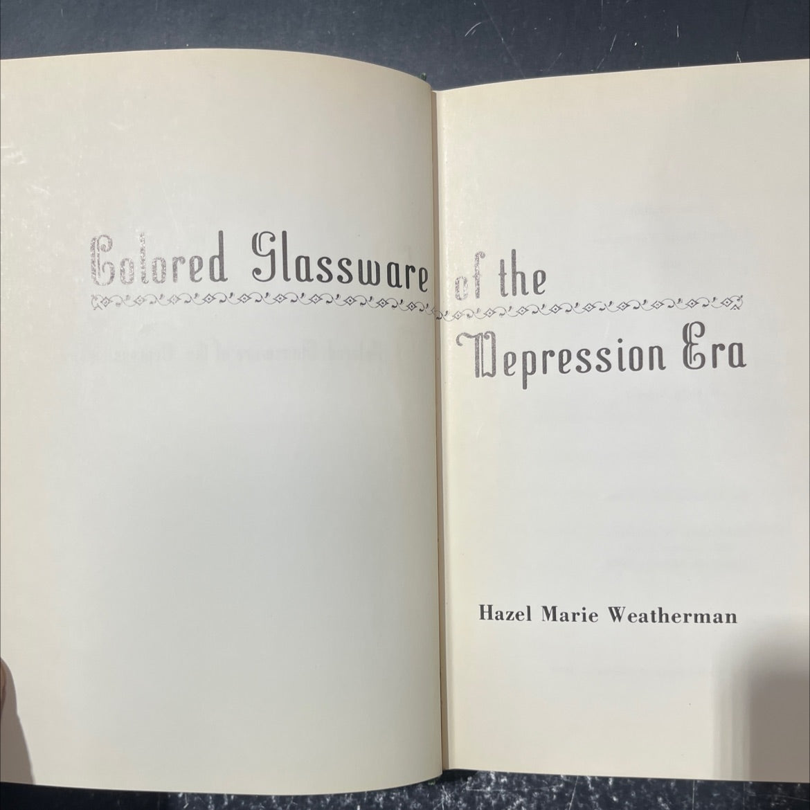 bolored glassware of the depression era book, by hazel marie weatherman, 1970 Hardcover image 2