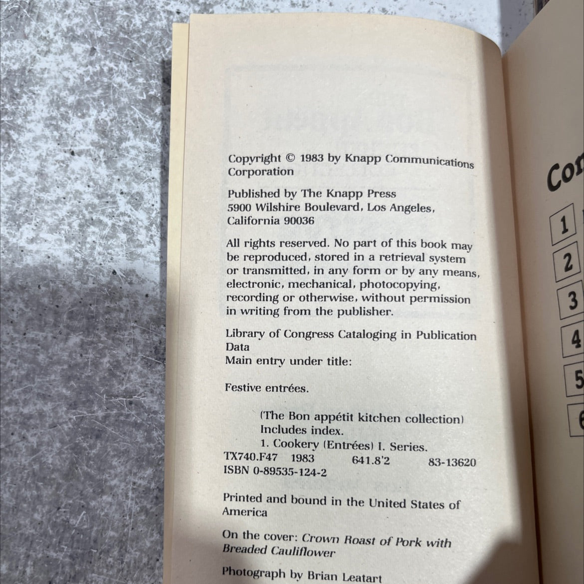 bon appétit kitchen collection book, by unknown, 1983 Paperback image 3