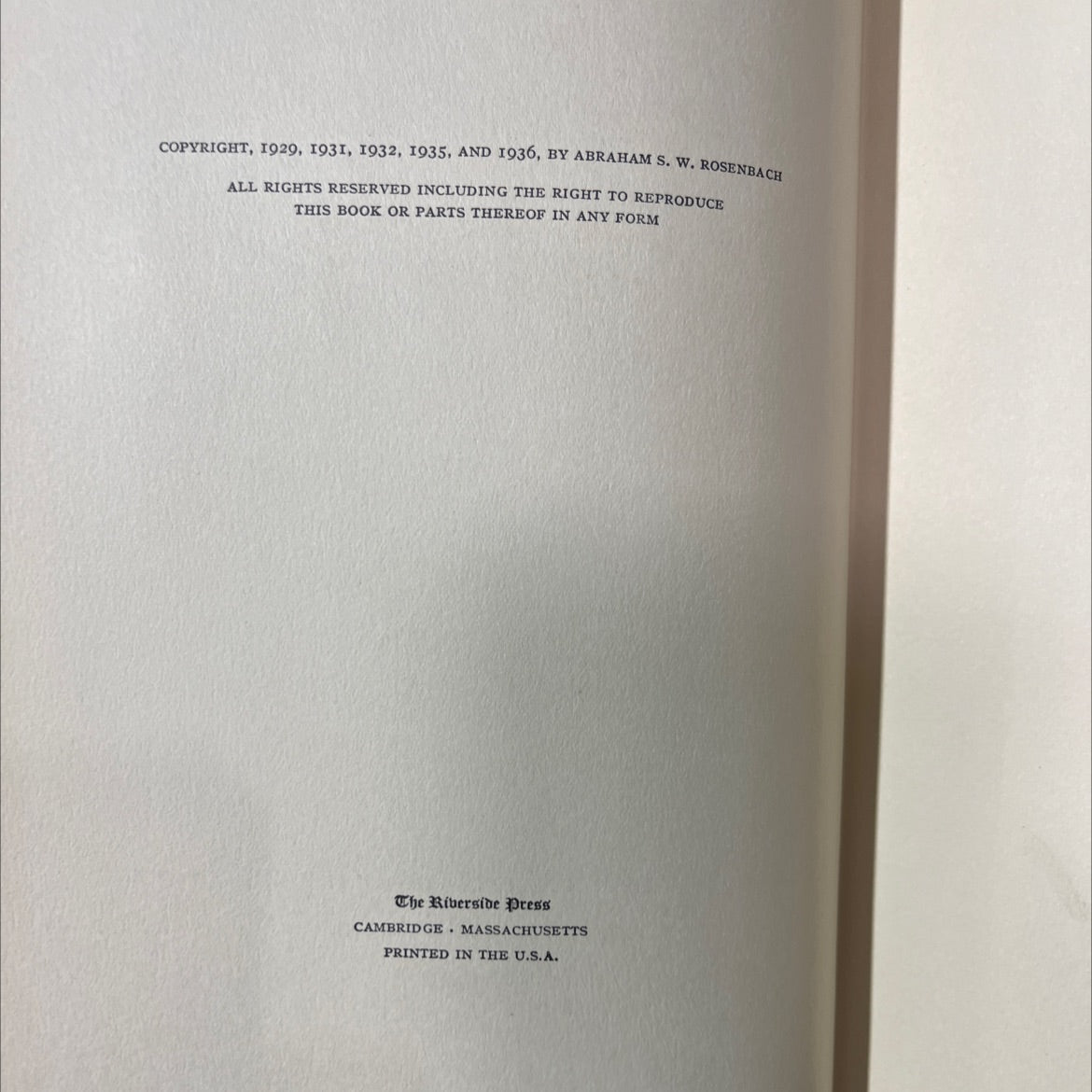 book hunter's holiday book, by a. s. w. rosenbach, 1936 Hardcover image 3