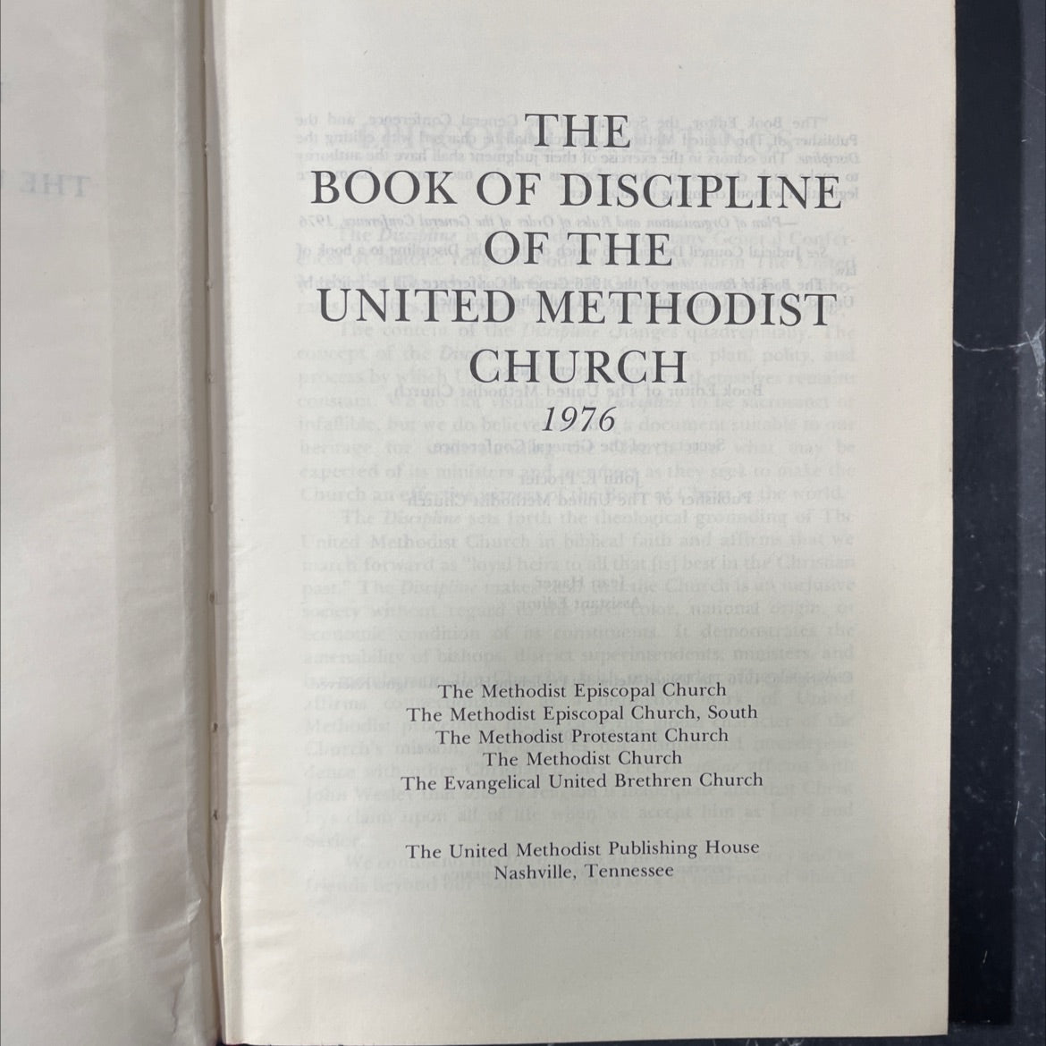 book of discipline of the united methodist church book, by unknown, 1976 Hardcover image 2