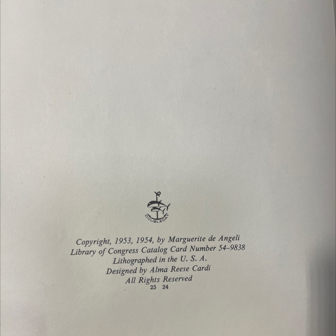 book of nursery and mother goose rhymes book, by Marguerite de Angeli, 1954 Hardcover image 3