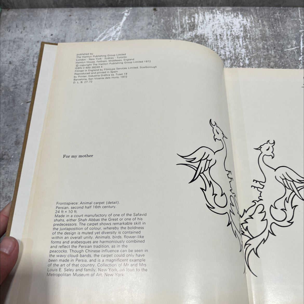 book of oriental carpets and rugs book, by ian bennett hamlyn, 1972 Hardcover image 3