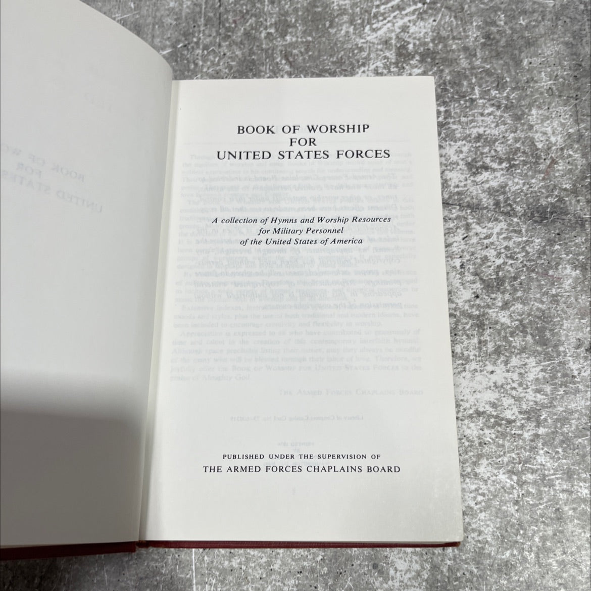 book of worship for united states forces book, by armed forces chaplains board, 1974 Hardcover image 2