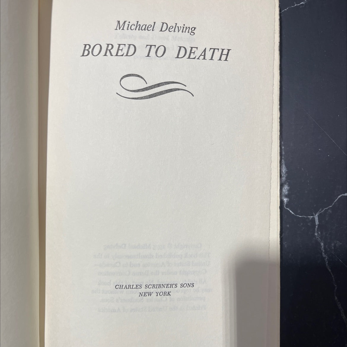 bored to death book, by Michael Delving, 1975 Hardcover image 2