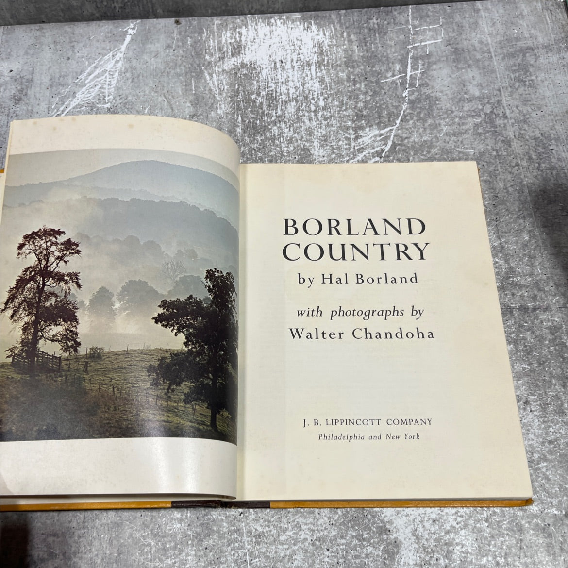 borland country book, by hal borland, 1971 Hardcover image 2