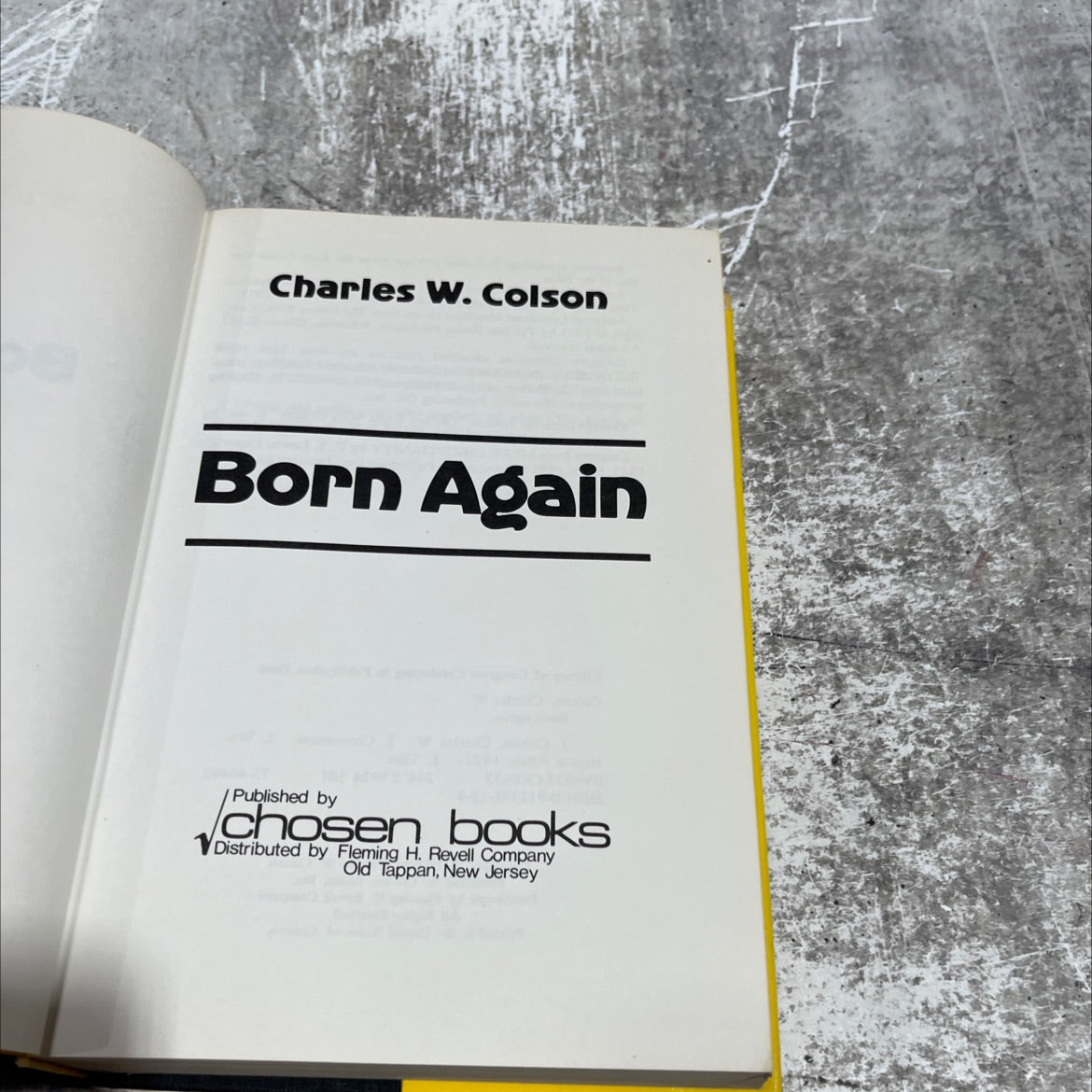 born again book, by Charles W. Colson, 1976 Hardcover image 2