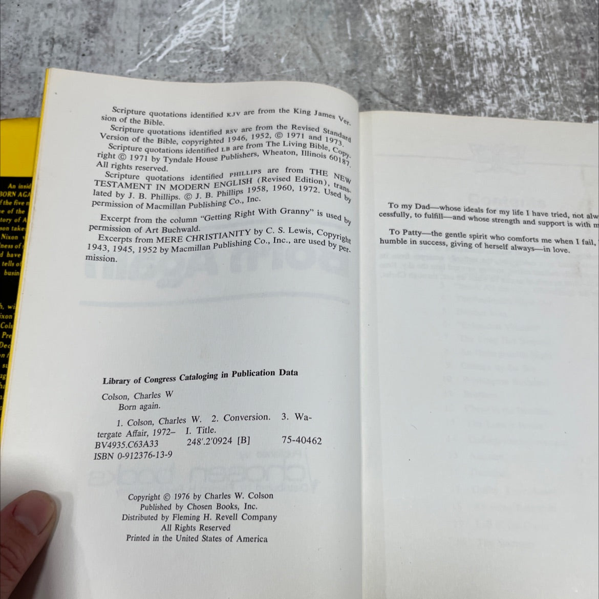 born again book, by Charles W. Colson, 1976 Hardcover image 3
