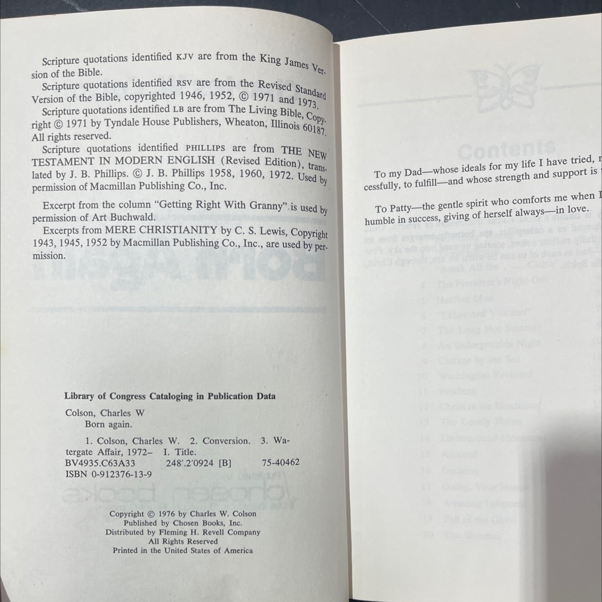 born again book, by Charles W. Colson, 1976 Hardcover image 3