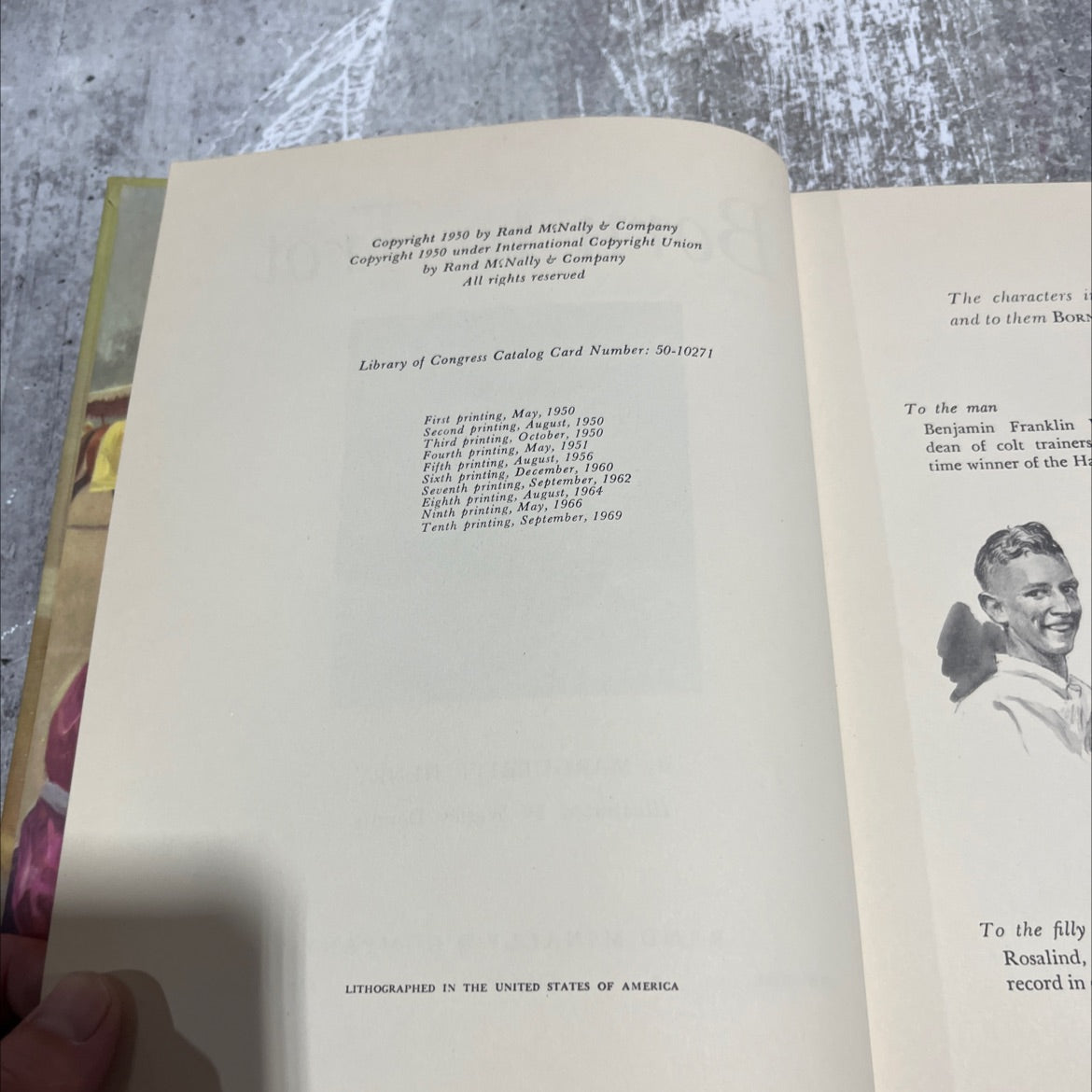 born to trot book, by marguerite henry, 1969 Hardcover image 3