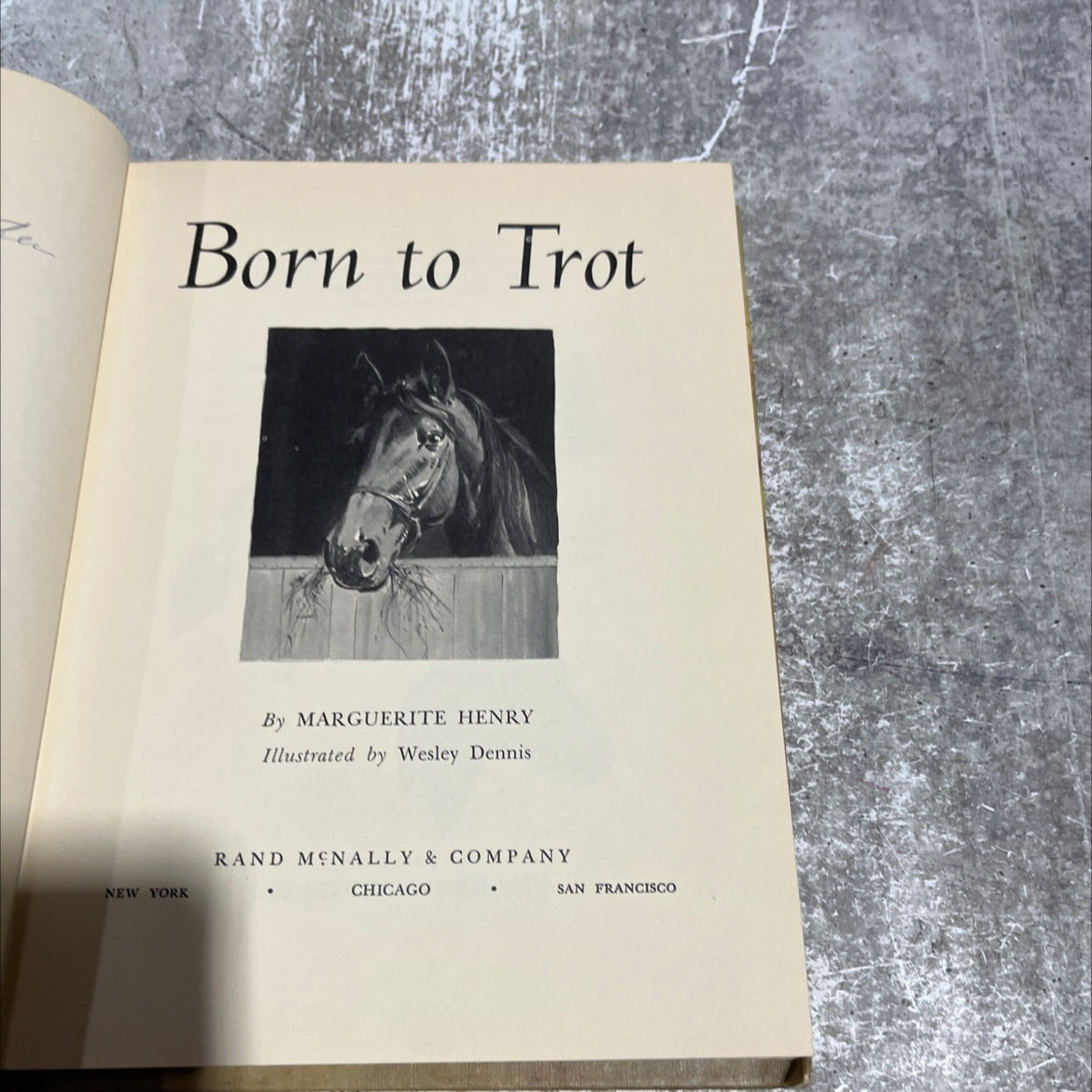 born to trot book, by marguerite henry, 1969 Hardcover image 2