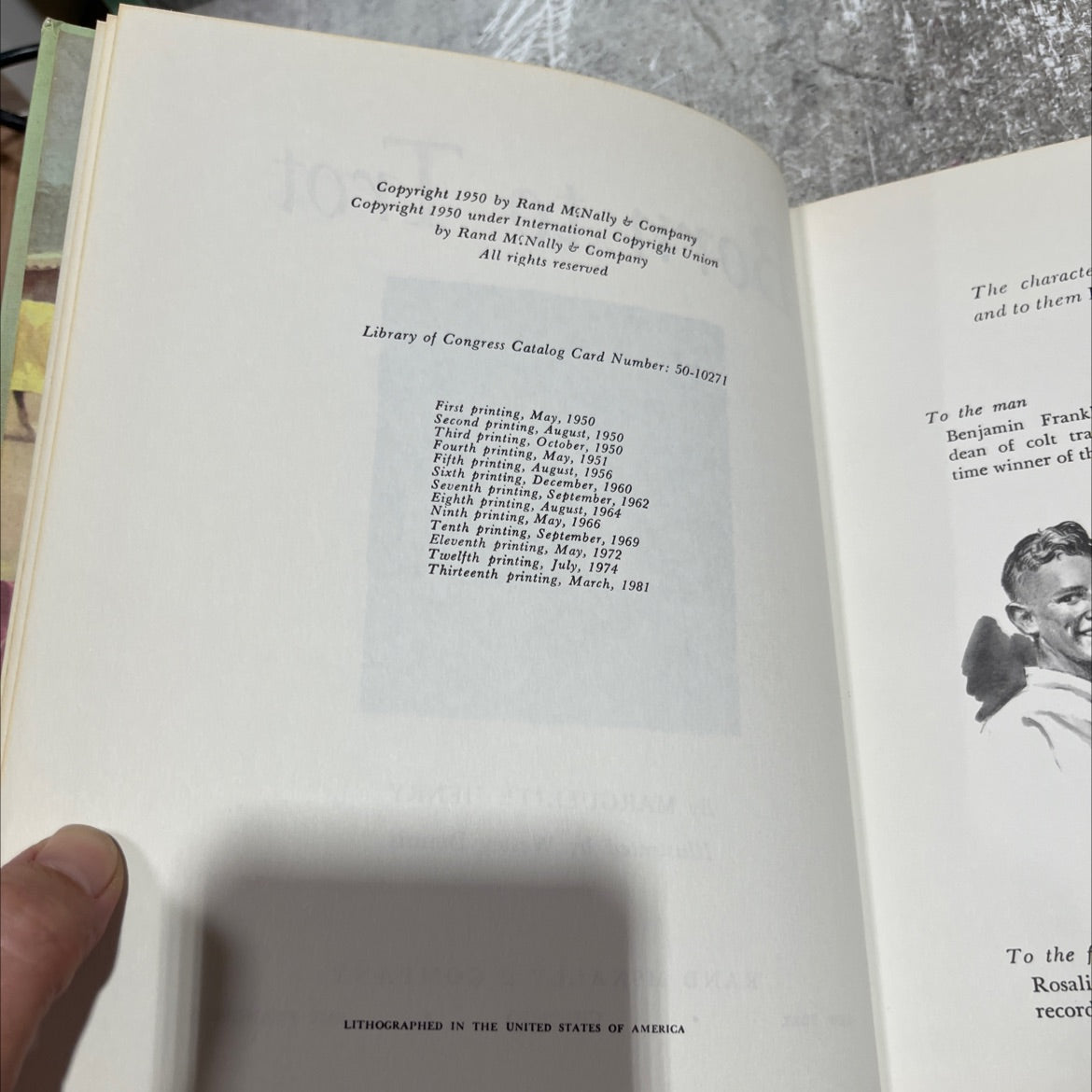 born to trot book, by marguerite henry, 1974 Hardcover image 3