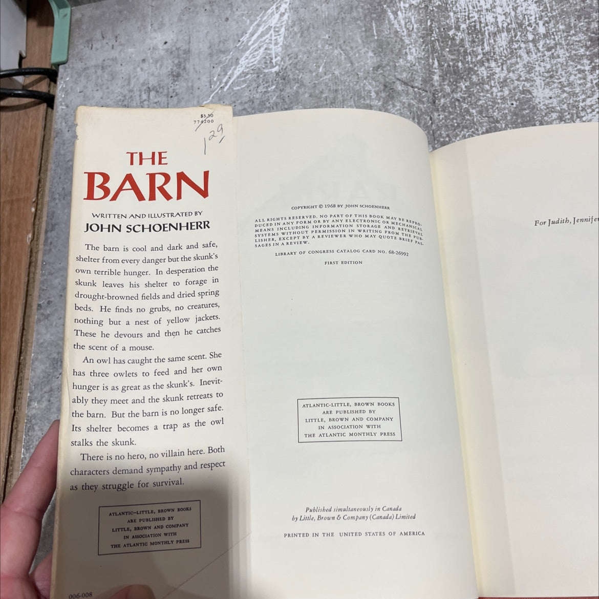 boston the barn book, by john schoenherr, 1968 Hardcover image 3