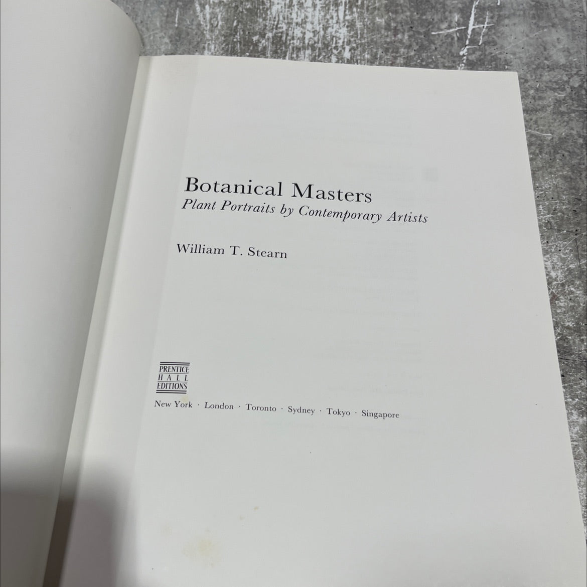 botanical masters plant portraits by contemporary artists book, by William T. Stearn, 1990 Hardcover image 2