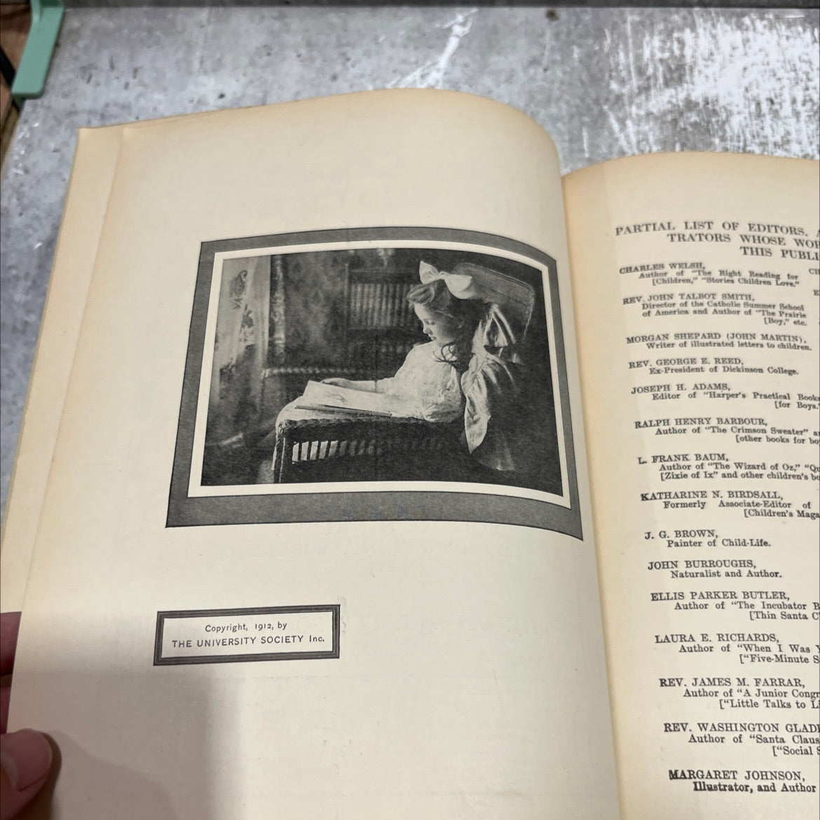 boys' and girls' bookshelf complete edition partial list of editors and contributors book, by various, 1912 Hardcover image 3