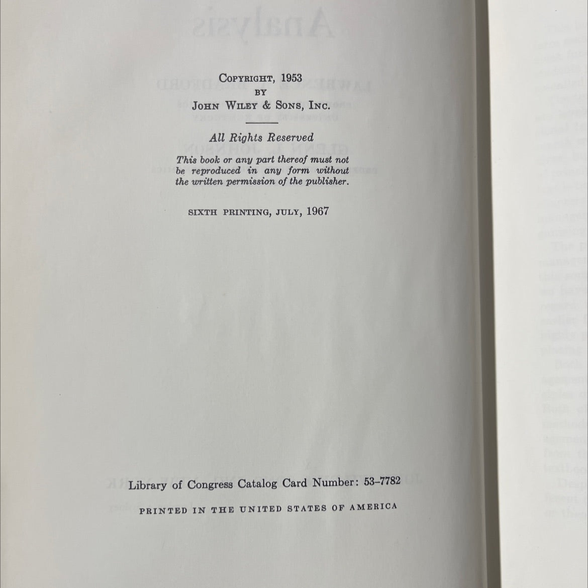 bra farm management analysis book, by lawrence a. bradford, glenn l. johnson, 1953 Hardcover image 3