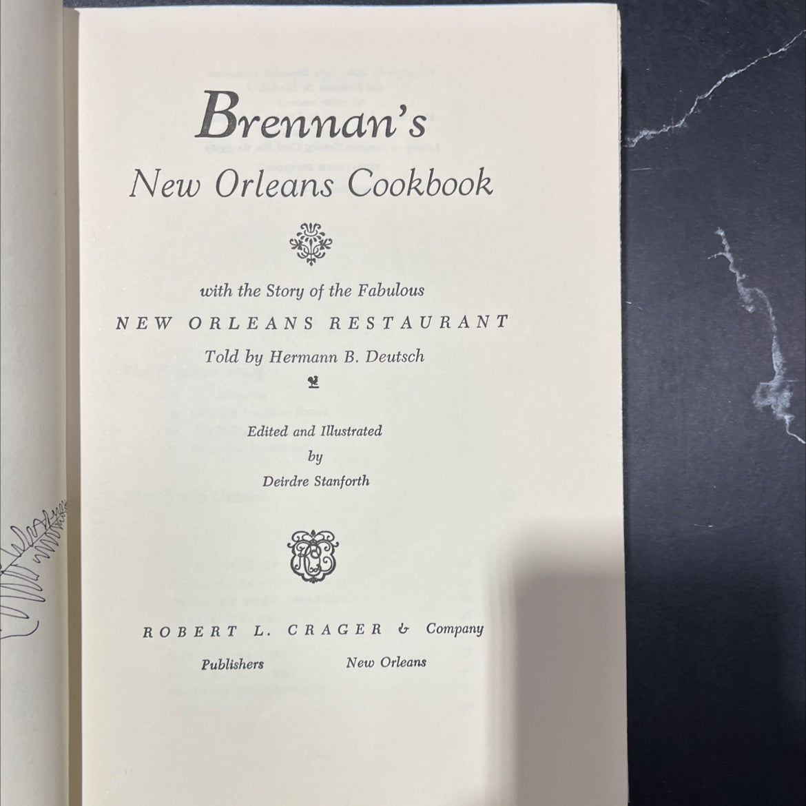 brennan's new orleans cookbook with the story of the fabulous new orleans restaurant book, by hermann b. deutsch, 1964 image 2