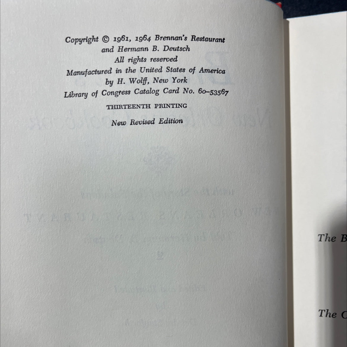 brennan's new orleans cookbook with the story of the fabulous new orleans restaurant book, by hermann b. deutsch, 1964 image 3