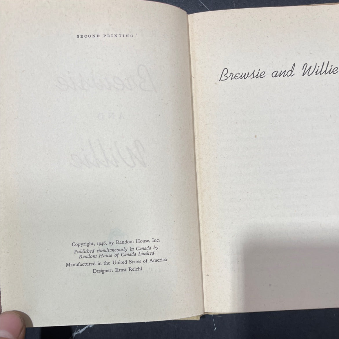 brewsie and willie book, by gertrude stein, 1946 Hardcover image 3