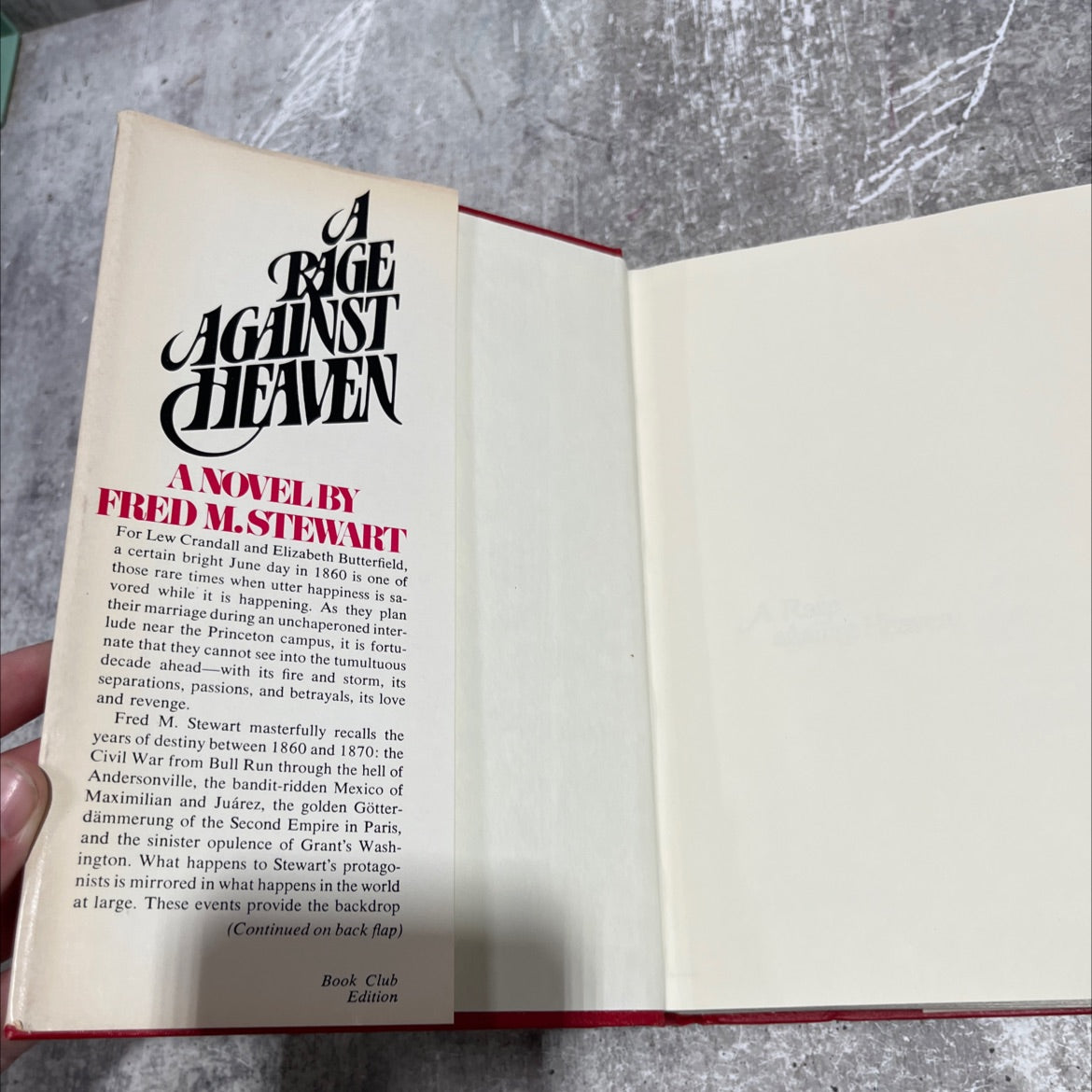 bridge against heaven book, by fred m. stewart, 1978 Hardcover image 4
