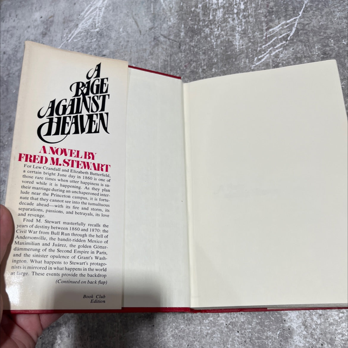bridge against heaven book, by fred m. stewart, 1978 Hardcover image 3