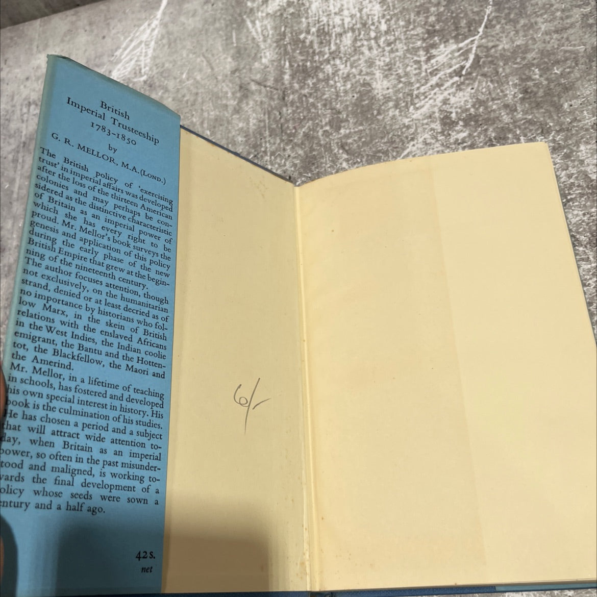 british imperial trusteeship 1783-1850 book, by george r. mellor, 1951 Hardcover image 4