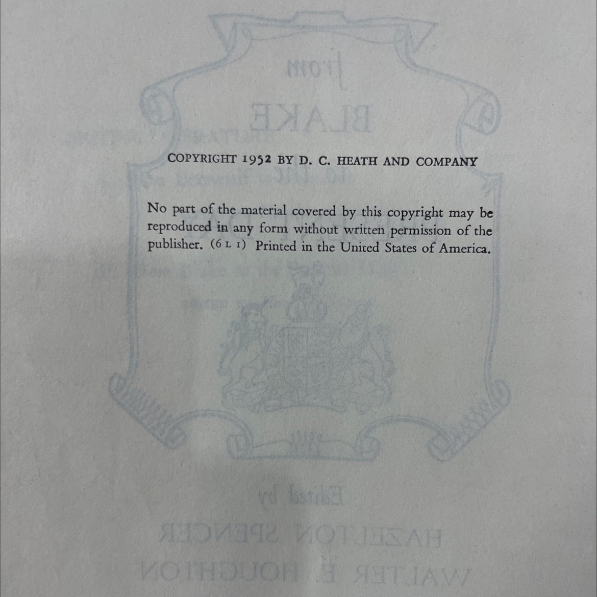 british literature from blake to the present day book, by hazelton spencer, walter e. houghton, herbert barrows, 1952 image 3