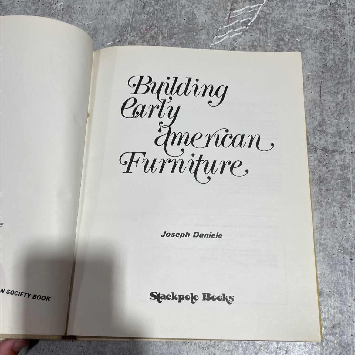 building early american furniture book, by Joseph W. Daniele, 1978 Hardcover image 2