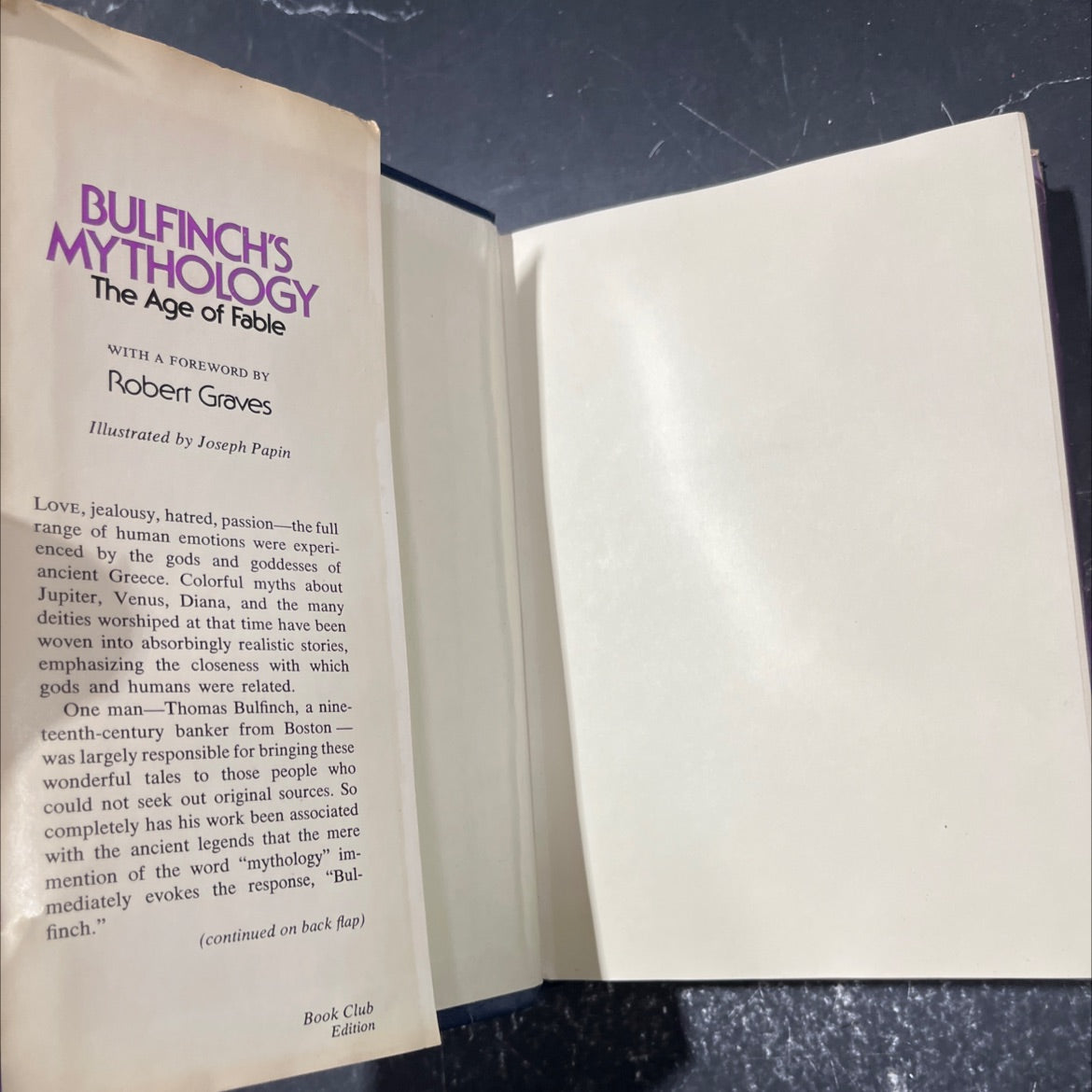 bulfinch's mythology the age of fable book, by thomas bulfinch, 1968 Hardcover image 4