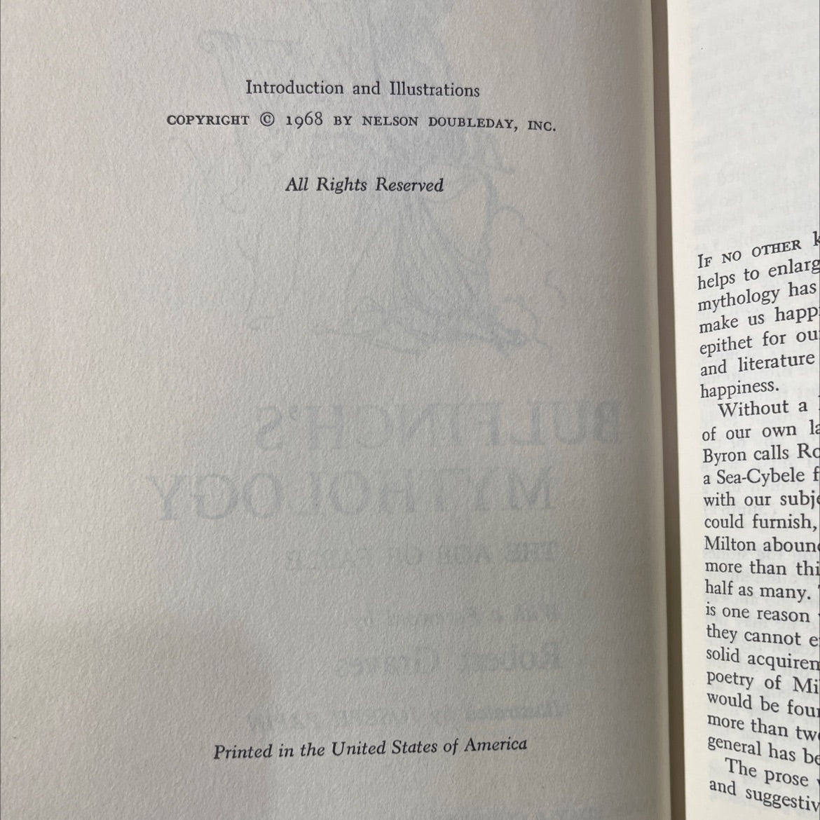 bulfinch's mythology the age of fable book, by thomas bulfinch, 1968 Hardcover image 3